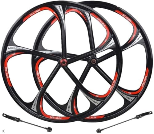 Roues de vélo 26 pouces VTT en magnésium avec blocage rapide