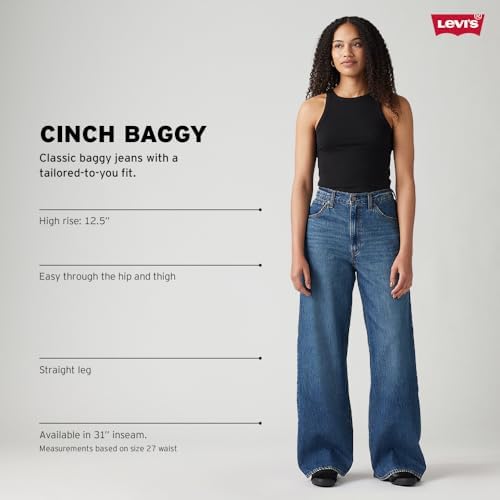 Levi's Women's Cinch Baggy, (New) Invested Indigo, 28 - 4