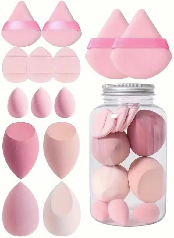 Beauty Blender Sponge, Makeup Sponge, 14 Pcs Beauty Blender, Powder Puff Applicable Wet or Dry (14 Pcs)