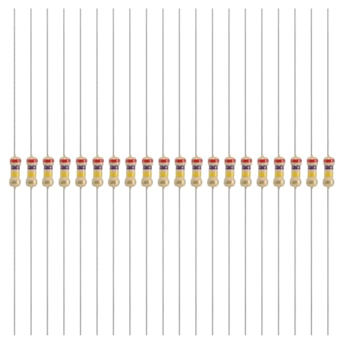 Image of YOKIVE 200 Pcs 1/4W (0.25 Watts) 270k Ohm 5% Carbon Film Resistor, Carbon Film Single Fixed Resistor | Great for DIY Electronic Devices, Circuit Boards, Sensors