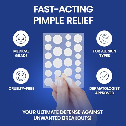ZITLABS Pimple Patches for Face | Hydrocolloid Acne Patches with Tea Tree Oil & Salicylic Acid | For Zits, Blemishes, Breakouts | Medical-Grade Hydrocolloid | Overnight PM Patches | Pack of 72