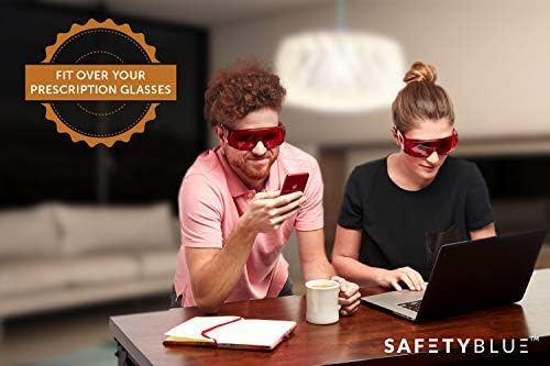 Sleep Savior Red Fitover Glasses - Anti Blue & Green Blocking Glasses | Better Night Sleep - Image 8