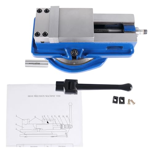 Accusize Industrial Tools 3'' Heavy Duty Precision Super Swivel Base Milling Machine Vise, Fa20-4203