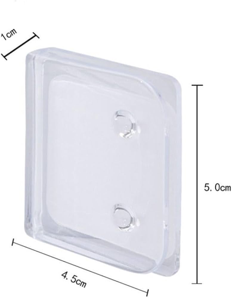 Set di 4 clip per tenda da doccia, clip autoadesive per tenda da doccia