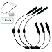 Adjustable Eyeglass Strap (3 Pack) - No Tail Sunglass Strap - Eyewear String Holder - With Bonus Glasses Cleaning Cloth - 3 Pack