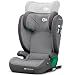 Kinderkraft JUNIOR FIX2 I-SIZE Kindersitz 15-36kg, Kinderautositz mit Isofix, Gruppe 2/3, 100-150 cm, Einstellbare Rückenlehne und Kopfstütze, spezielle Sicherheitssysteme, Leicht zu tragen, Grau