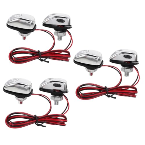 TOKIDNY 6piezas Nozzles De Lavado Led Para Limpiaparabrisas Luces Decorativas Para Capó De Coche Nozzles Para Parabrisas Accesorios De Automóvil
