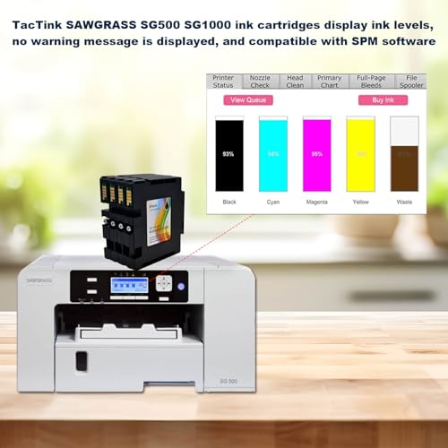 Cartuchos de tinta de sublimação SG500 SG1000 compatíveis com impressora SAWGRASS Virtuoso SG500 SG1