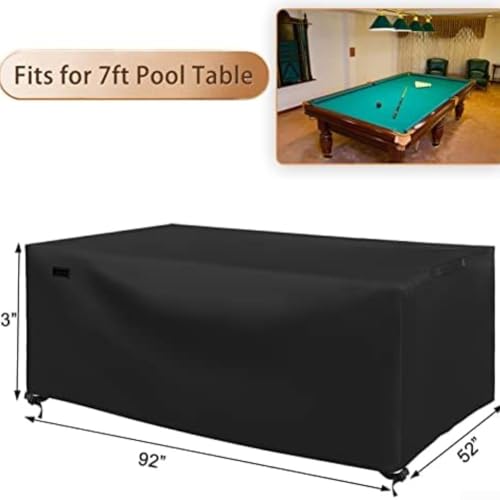 Housse de table de billard imperméable bâche extérieure coupe-vent Oxford 210D
