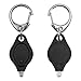 Namvo 6er-Pack Mini-LED-Taschenlampen-Schl... ultrahelle Schlüsselanhänger-Licht-Tas... mit Federkarabiner (schwarz)