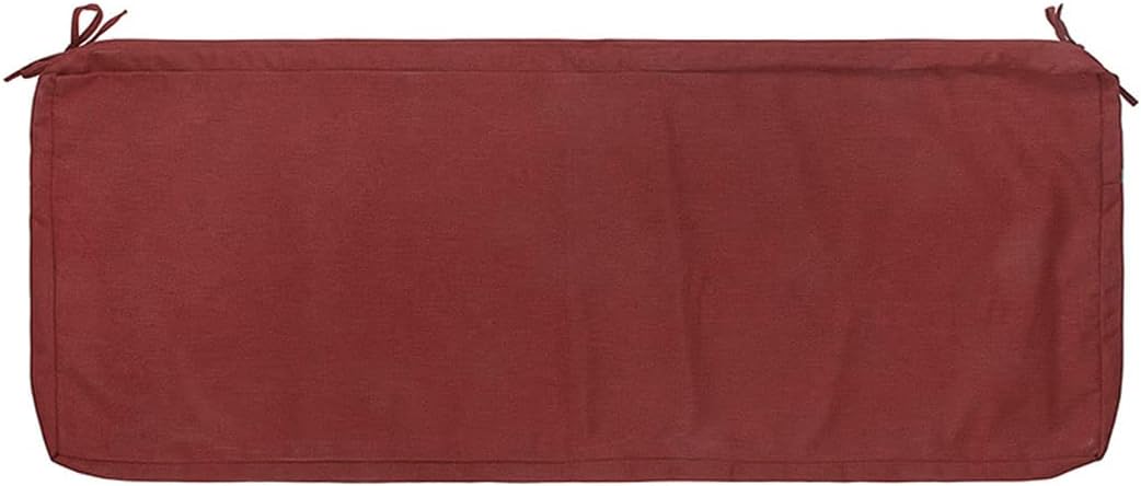 FUNHOME Outdoor Bench Cushion Cover 45 x18 x 3 inch,Slipcover Replacement for Patio Graden Furniture Seat Cushions,Water Resistant Porch Swing Cushion Cover Only,No Insert(Rust Red)