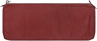 Vista 14 de FUNHOME Funda de cojín de banco para exteriores de 42 x 18 x 3 pulgadas, funda impermeable con cremallera y lazos, funda resistente a