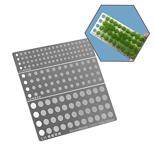 Modèle de plantation statique pour herbe dressée sur table de sable AJ0044