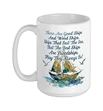 Best Ships Are Friendships Sailboat Watercolor Mom Birthday ...