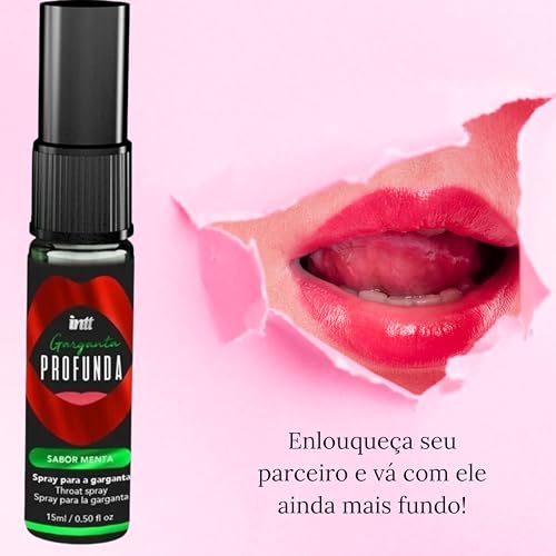 Spray Dessensibilizante Comestível Beijável Garganta Profunda Sabor Menta para sexo Oral Sexy Shop I