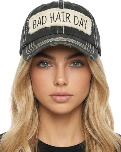 Image of Funky Junque Womens Baseball Cap Distressed Vintage Unconstructed Embroidered Dad Hat