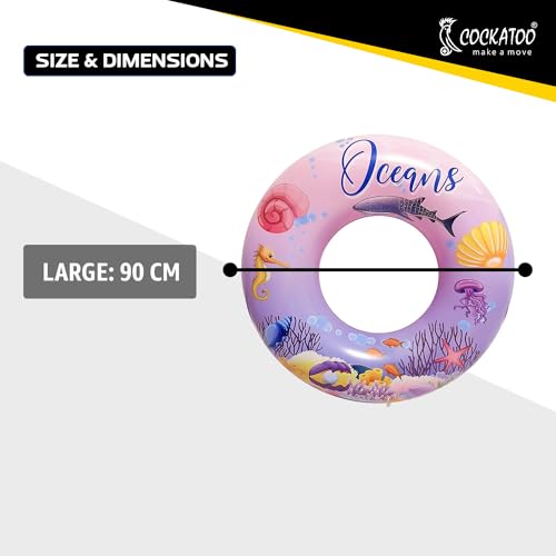 Image of Cockatoo Inflatable PVC Swimming Floats with Handles, Small Swimming Pool Floats