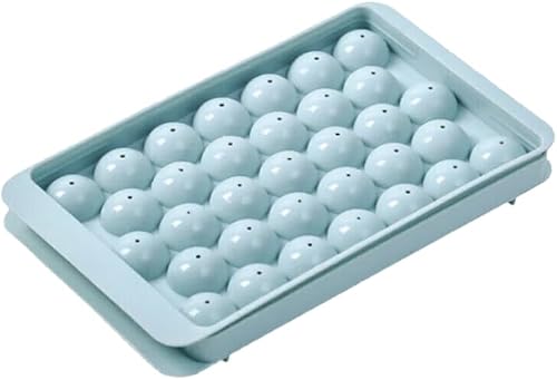 Countertop Ice Maker Machine Ice Cube Trays for Freezer with Lid-37 Grid Silicon