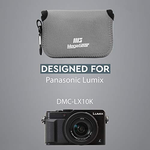 Funda para cámara MegaGear neopreno gris para Lumix LX10 miniatura 6