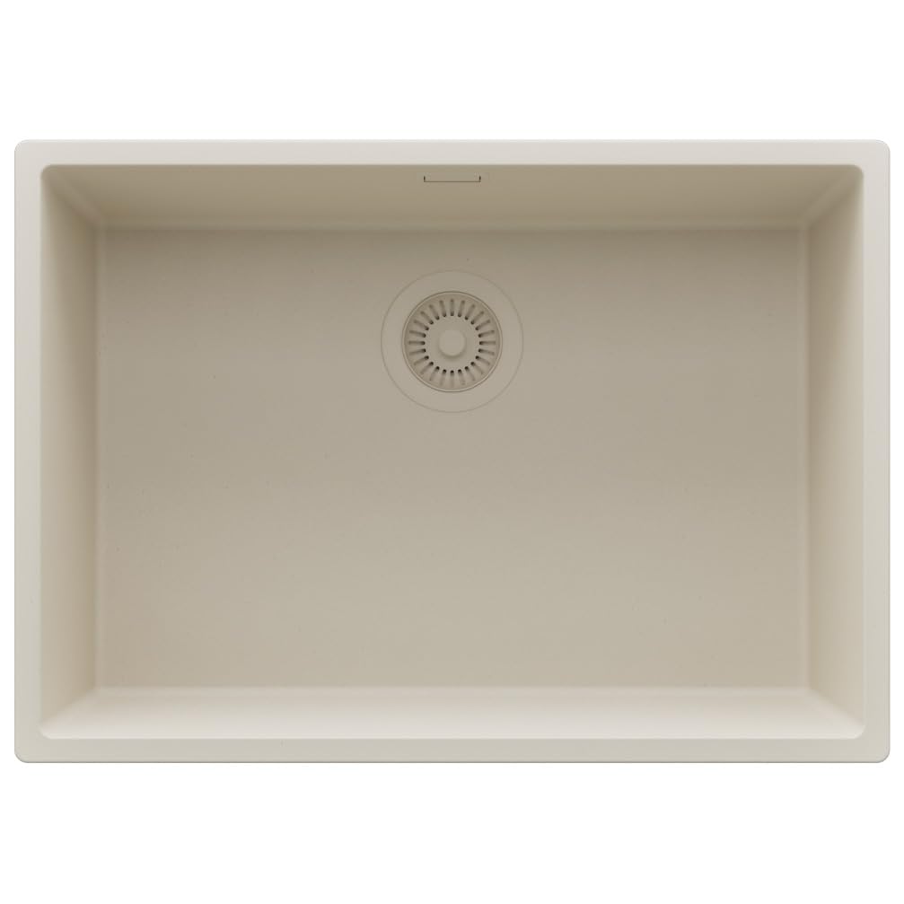 Évier sous plan beige Primagran 66cm pour cuisiner et nettoyer de grands plats en toute liberté