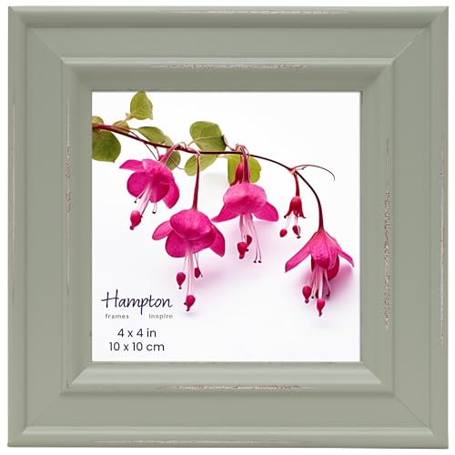 inspire By Hampton Paloma Bilderrahmen, Glas, quadratisch, 10 x 10 cm, Salbeigrün IBH-PAL301944S