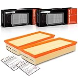 A-Premium 2-PC Engine Air Filter Compatible with Land Rover Defender 90 2021-2024, Defender 110