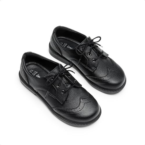 Dream Pairs Toddler Little Boys Girls Oxford School Uniform Dress Shoes,Size 7 Toddler,Black,Sdox2401K thumb #4