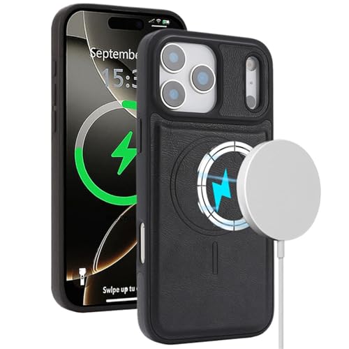 Étui en cuir PU pour iPhone 17 Pro Max avec protection antichoc élégante