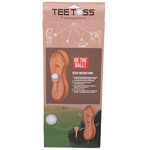 Tiki Toss Golf Ball Toss Game - 100% Bamboo - Be The First to Land The Ball Up On The Tee! (All Parts Included), 17 in. x 7 in. x 2 in, EMW9700642 - Thumbnail 4