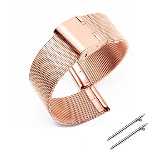 Bracelet de montre acier inoxydable maille milanaise élégant et durable