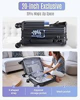 LIGHT FLIGHT 3 Pieces Luggage Sets with Spinner Wheels Hardshell TSA Lock — image 7