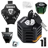 Folding Bike Chain Lock, Heavy Duty Alloy Steel, Bicycle Foldable Lock with Mounting Bracket, Anti-Theft Strong Security, with 3 Keys, Glow-in-The-Dark, Compartment, 79cm/31inch