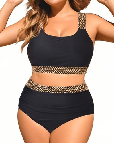 Image of Daci Women's Plus Size High Waisted Bikini Set