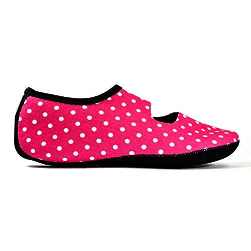 Image of Nufoot Women's Mary Janes Best Foldable & Flexible Flats, Travel & Exercise, Dance, Yoga Socks, Indoor Shoes, Slippers