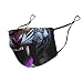 Produktbild Youturnnow Tiger Tiere Mundschutz mit Ohrschlaufen Waschbar Wiederverwendbar Staubschutz für Outdoor White OneSize