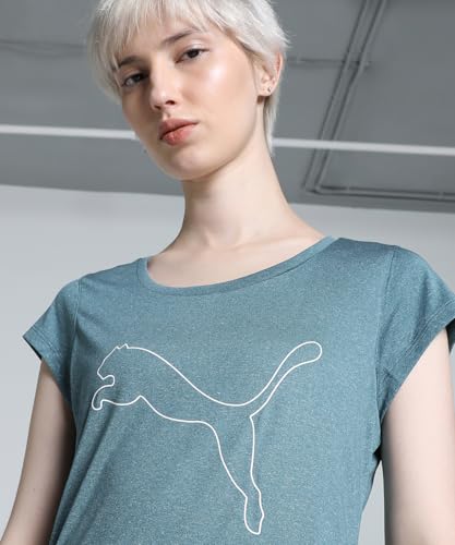 Image of Puma Run Graphic AOP SS Polyester Regular Fit Womens T-Shirt