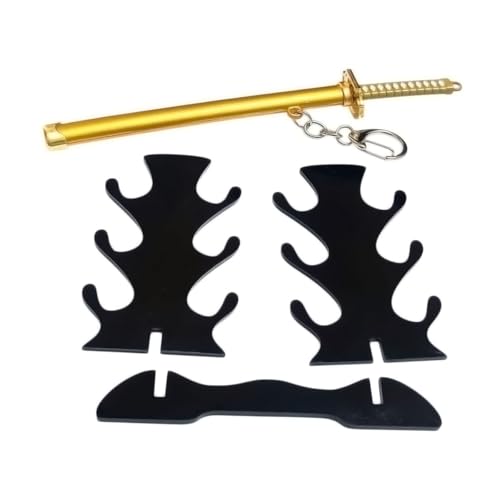 Image of UNSHARPED Metal KATANA Keychain with stand - Multicolor
