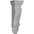 Ekena Millwork COR05X04X17ST 5 7/8-Inch W x 4 1/4-Inch D x 17 3/4-Inch H Stockport Corbel