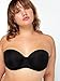 Smart & Sexy Women's Full Support Light Lined Strapless Bra, Black Hue, 42C