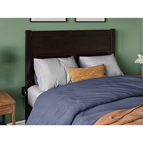Afi, Noho Solid Wood Panel Headboard With Attachable Usb Charger, Full, Espresso #TOP1