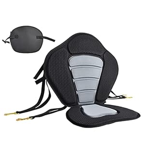 Kanostoelen met rugleuning | Universele Sit-On-Top EVA Foam Padded,Verstelbare bootstoel met hoge rugleuning en beklede visstoel voor kajakken, kanoën, driften, raften Wuling