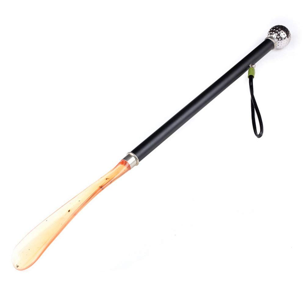 NeoMcc Perfect Shoe Horn Round Metal Head 65cm Solid Wood Handle Shoehorn Shoe Lifter Hangable Shoes Pull Shoe Lifter (Color : Multi-Colored, Size : 65cm)