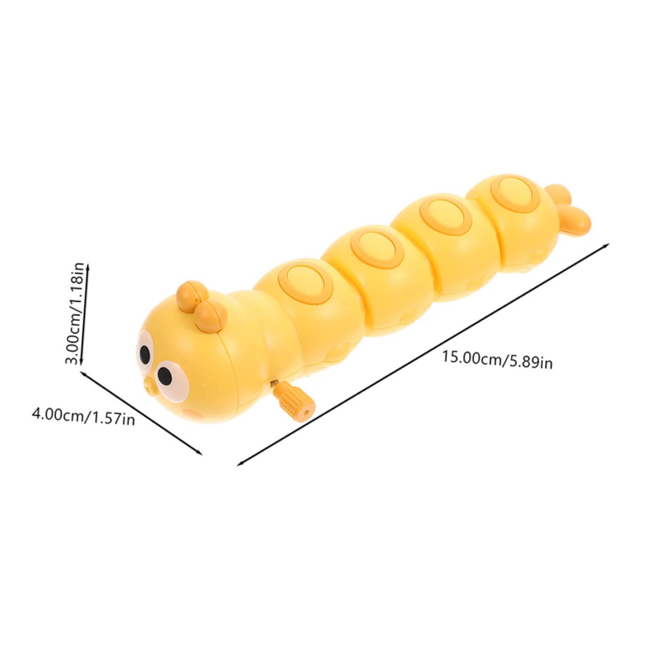 Yardwe Interactive Wind-up Caterpillar Toy Fun Educational Plaything for Boys and Girls Simulated Crawl Toys