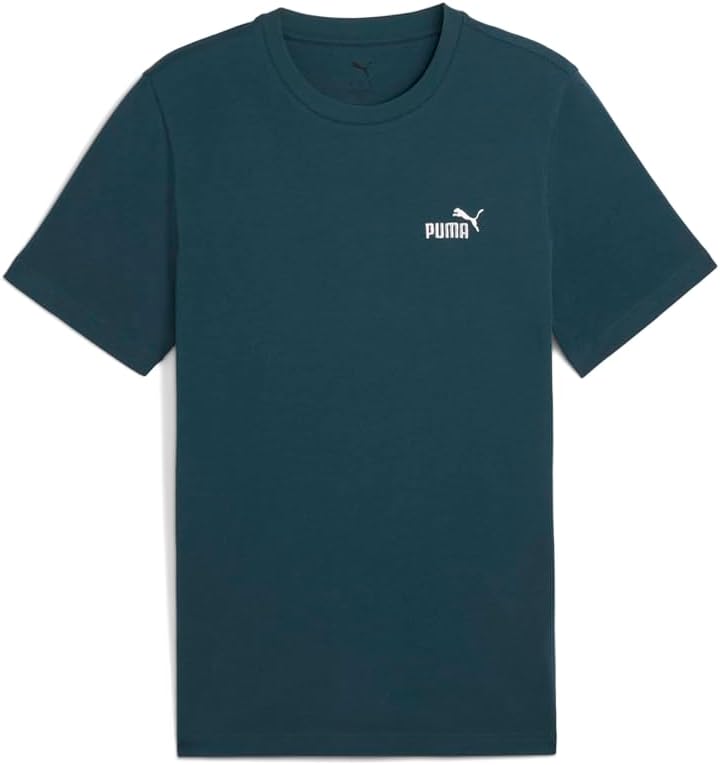 PUMA Mens Essentials Small No. 1 Logo Tee Casual Tops Casual - Green