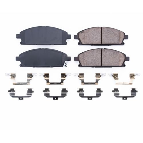 Image of PowerStop Front Brake Pads for Acura MDX 2003-06 |Infiniti Q45 1997-01 |QX4 1997-03 |Nissan Pathfinder 1996-04 |Quest 2004-09 - Z17 Ceramic Brake Pads with Installation Hardware, 17-691