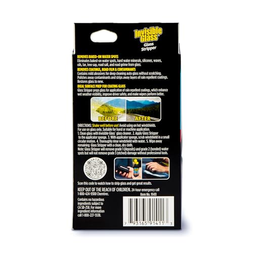 image for Invisible Glass 91411-6PK Glass Stripper – Hard Water Spot Remover �