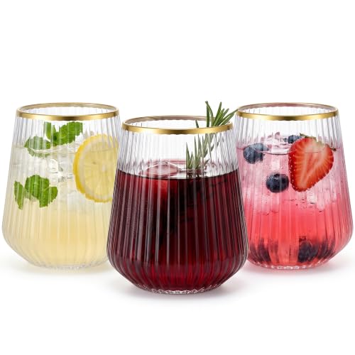 Image of Plastic Wine Glasses, 14Oz Unbreakable Plastic Cocktail Glasses, 40 Pack