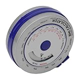 Niceminiwall BMI - Cinta métrica retráctil con índice de masa corporal con calculadora para seguimiento de dieta, rango de medición de 150 cm y función de bloqueo de botón para brazo preciso, pecho (3