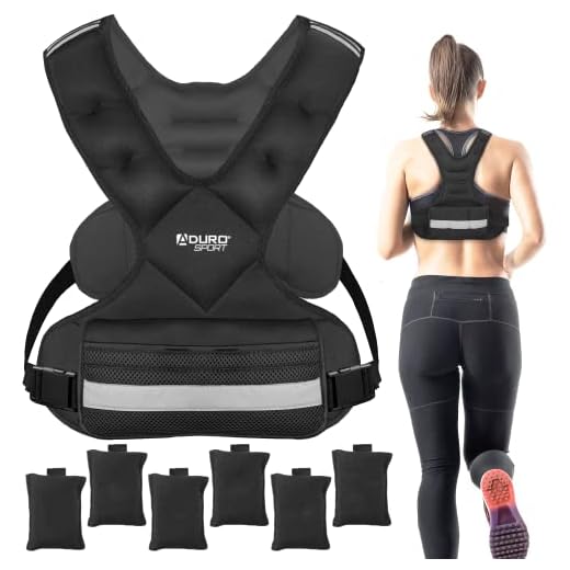 Aduro Sport Adjustable Weighted Vest Workout Equipment, 11lbs-20lbs Body Weight Vest for Men, Women, Kids