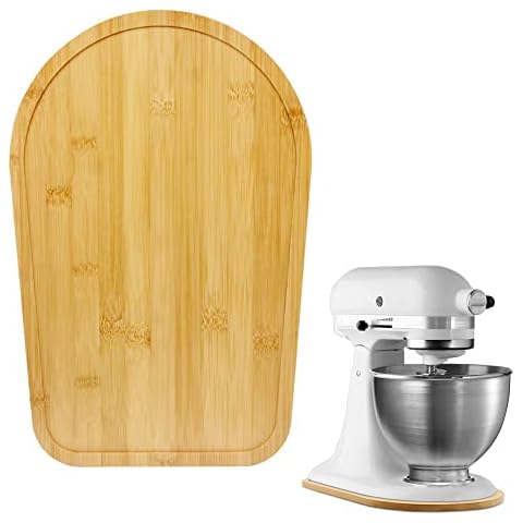 Sun3drucker Compatible with Kitchen aid 4.5-5 Qt Bamboo Mixer Slider - Appliance Slider for Tilt Head Kitchen aid Stand Mixer, Kitchen Countertop Storage Mover Sliding Tray for Kitchen aid 4.5-5 Qt Cover